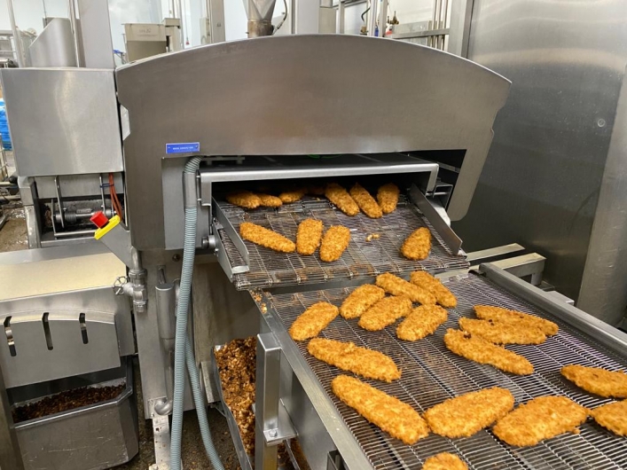 Former coating and frying line